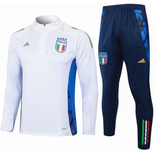 Mens Italy Training Suit White 2024