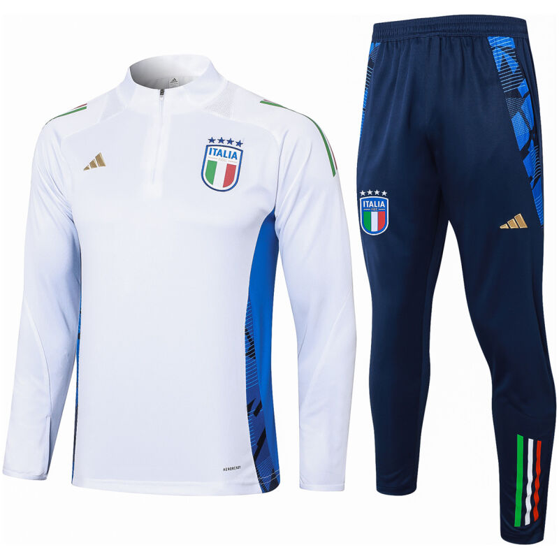 Mens Italy Training Suit White 2024