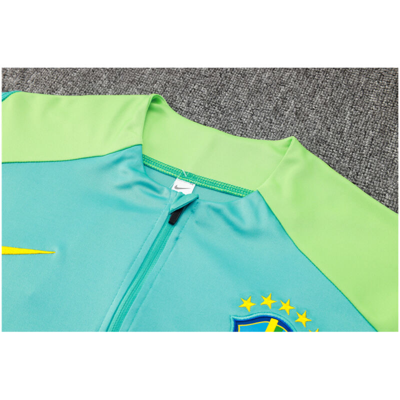Mens Brazil Training Suit Green 2024