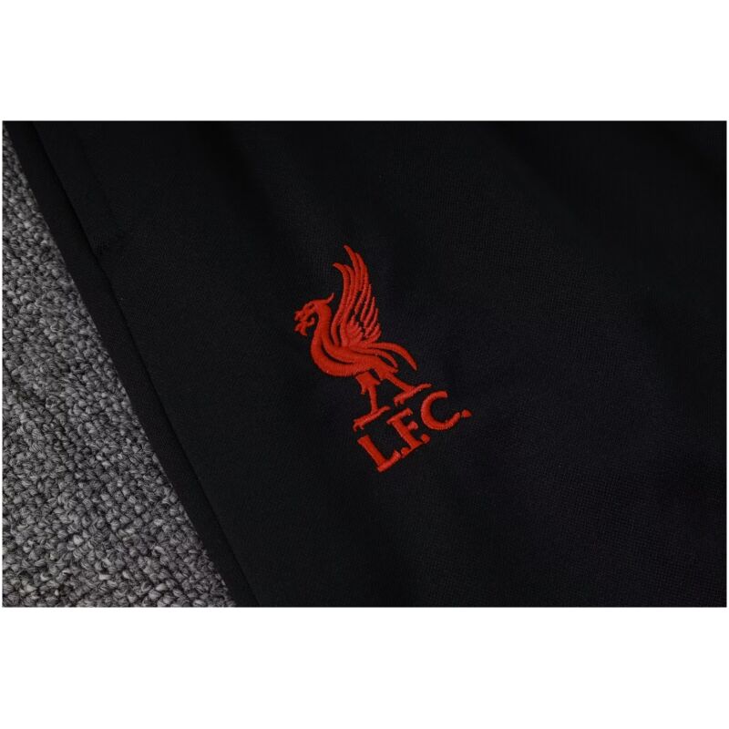 Mens Liverpool Hoodie Sweatshirt + Pants Training Suit Light Grey 2024/25