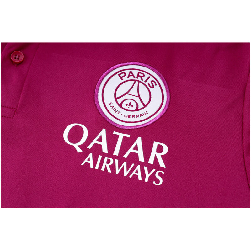 Mens PSG Polo Shirt Purple 2024/25