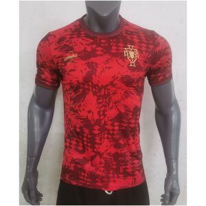 Mens Portugal Pre-Match Short Training Red Jersey 2024