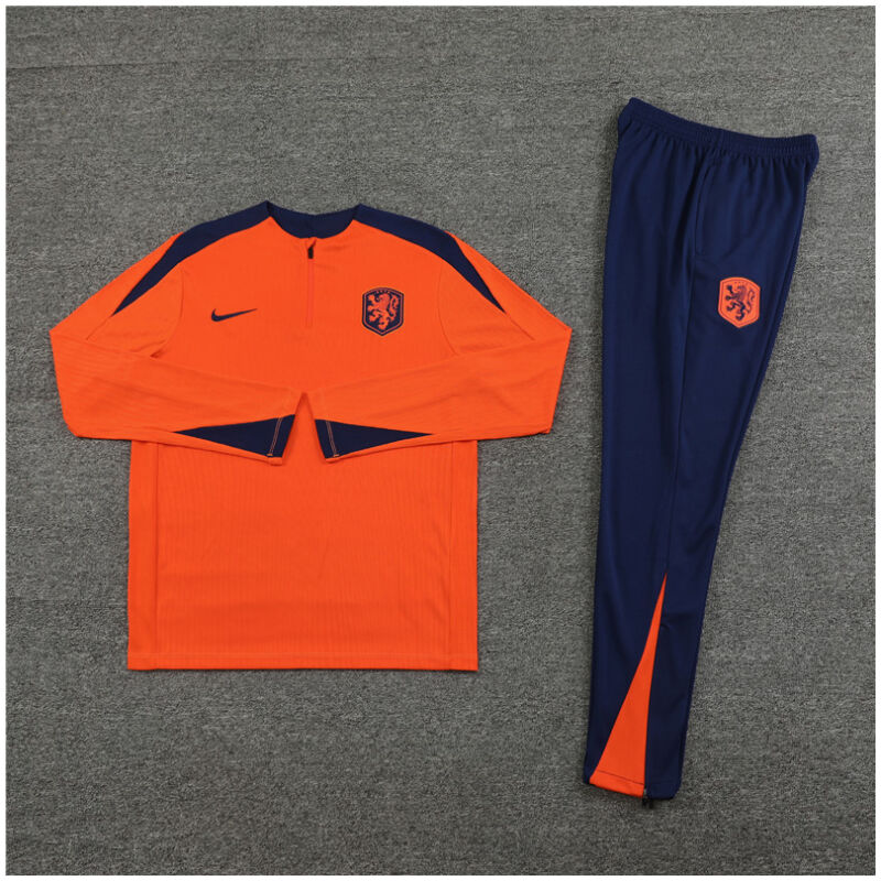 Mens Netherlands Training Suit Orange 2024