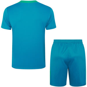 Mens Portugal Short Training Suit Aqua 2024