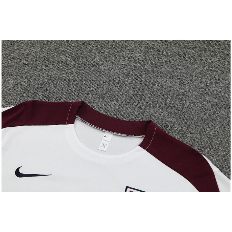Mens England Short Training Suit White 2024