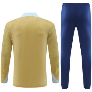 Mens France Training Suit Gold 2024