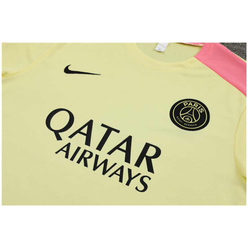 Mens PSG Short Training Suit Yellow 2024/25