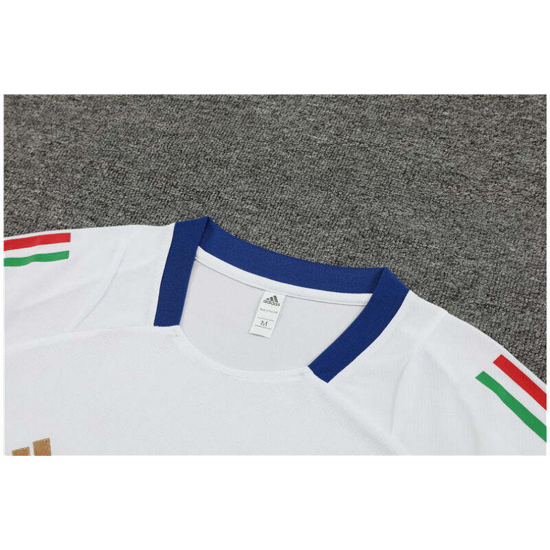 Mens Italy Short Training Suit White 2024