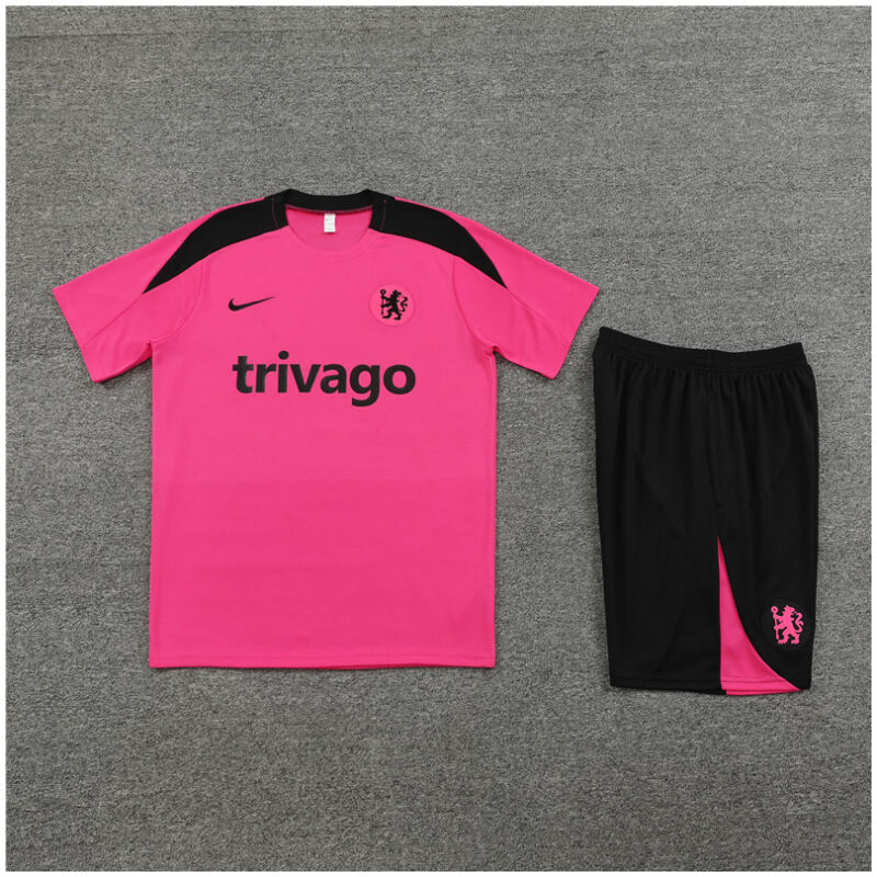 Mens Chelsea Short Training Suit Pink 2024/25