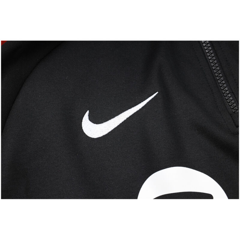 Mens Barcelona Hoodie Sweatshirt + Pants Training Suit Black 2024/25