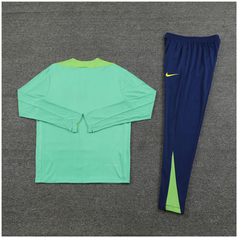 Kids Brazil Training Suit Green 2024