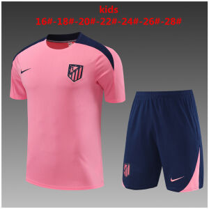 Kids Atletico Madrid Short Training Suit Pink 2024/25