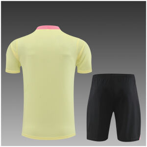 Kids PSG Short Training Suit Yellow 2024/25