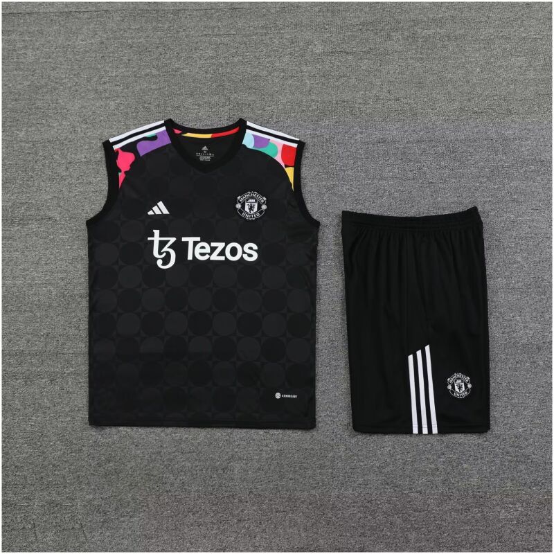 Mens Manchester United Singlet Suit Black 2024/25