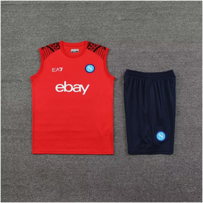 Mens Napoli Singlet Suit Red 2024/25