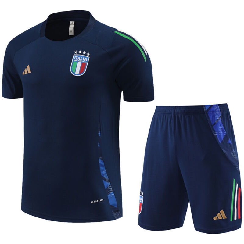 Mens Italy Short Training Suit Royal 2024