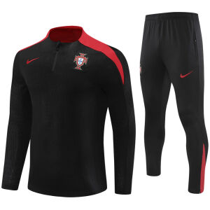 Mens Portugal Training Suit Black 2024