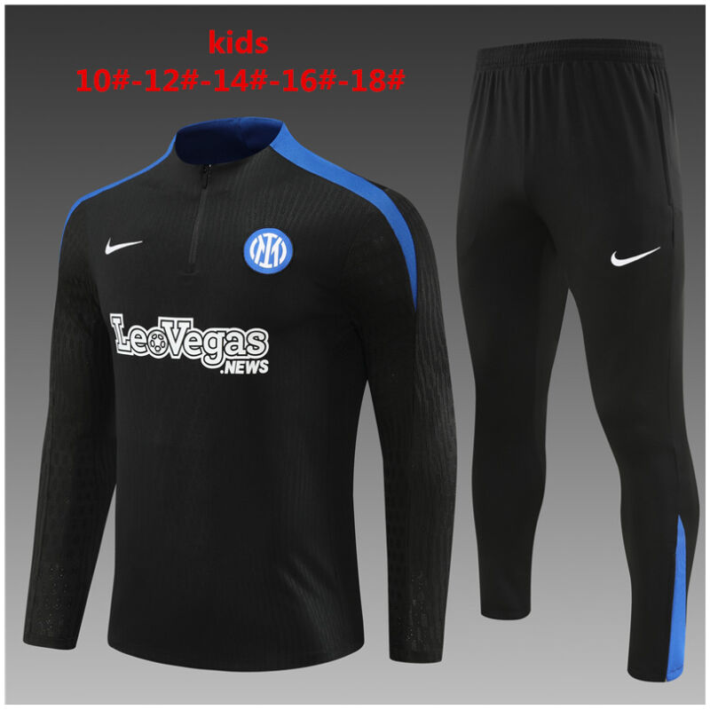 Kids Inter Milan Training Suit Black 2024/25