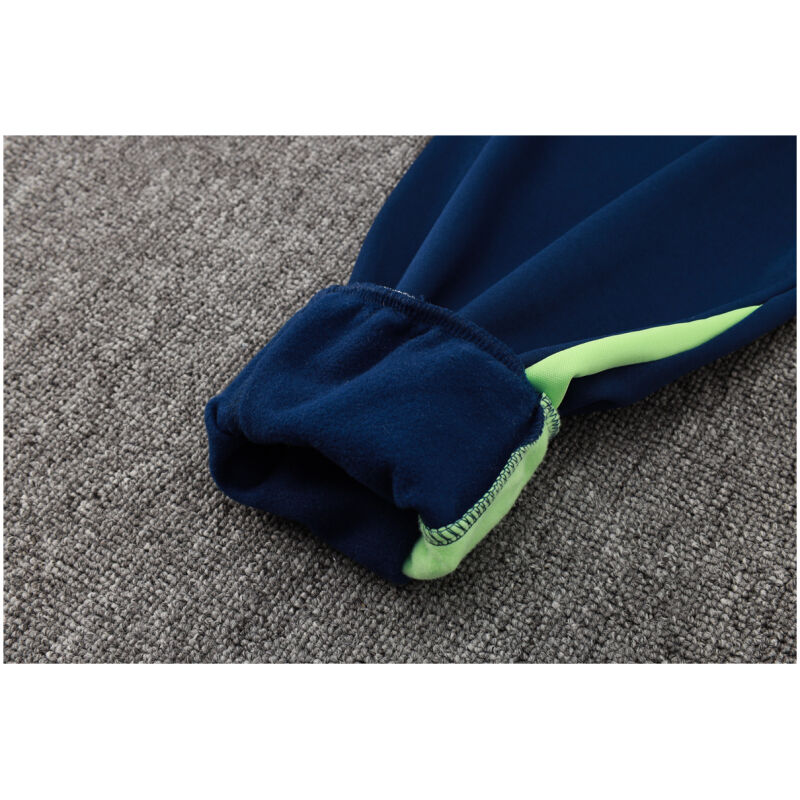 Mens Brazil Hoodie Jacket + Pants Training Suit Blue 2024
