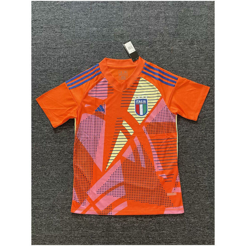 Mens Italy Goalkeeper Orange Jersey 2024