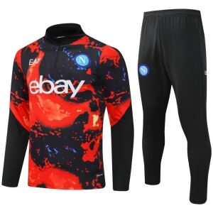 Mens Napoli Training Suit Red-Black 2024/25
