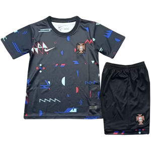 Kids Portugal Short Training Black Jersey 2024