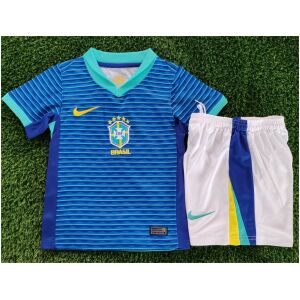 Kids Brazil Away Jersey 2024