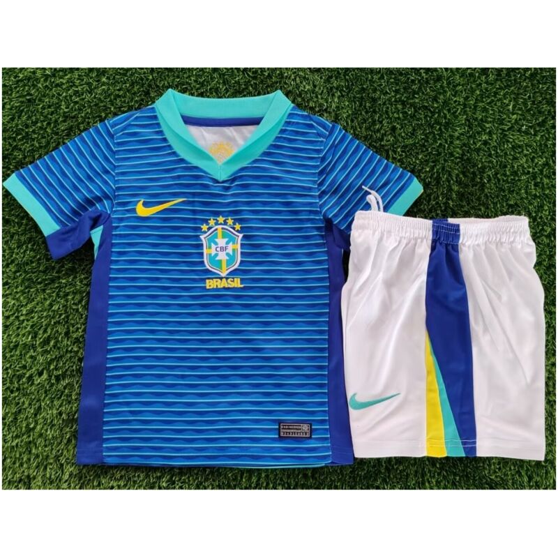 Kids Brazil Away Jersey 2024