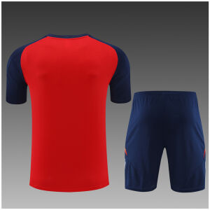 Kids Spain Short Training Suit Red 2024