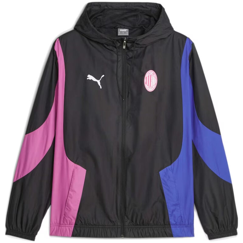 Mens AC Milan All Weather Windrunner Jacket Black 2024/25