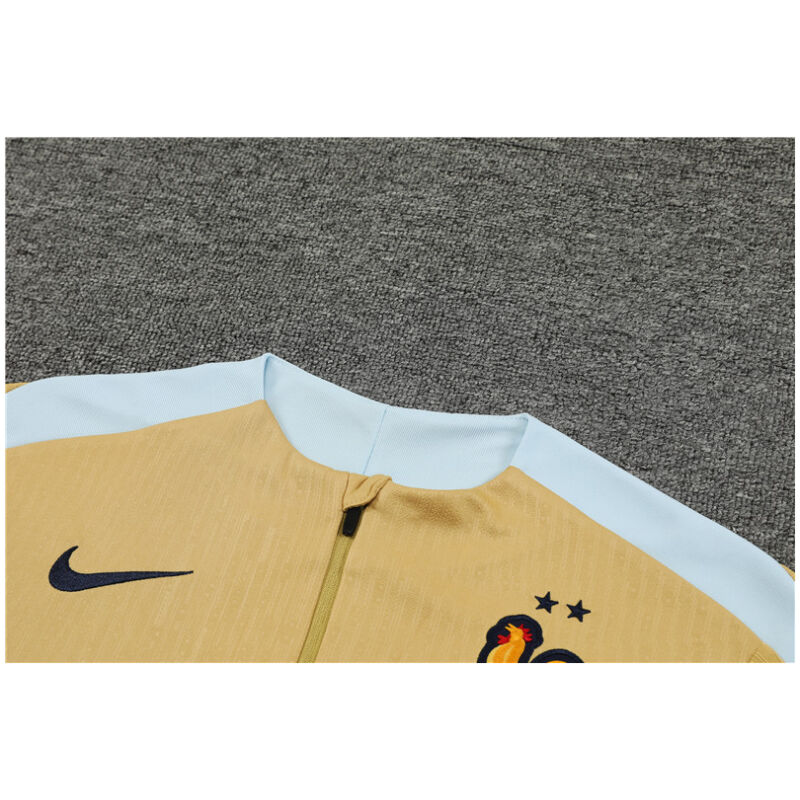 Mens France Training Suit Gold 2024