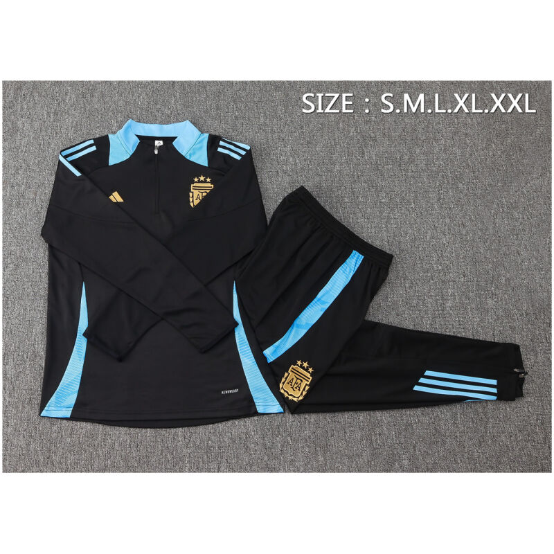 Mens Argentina Training Suit Black 2024