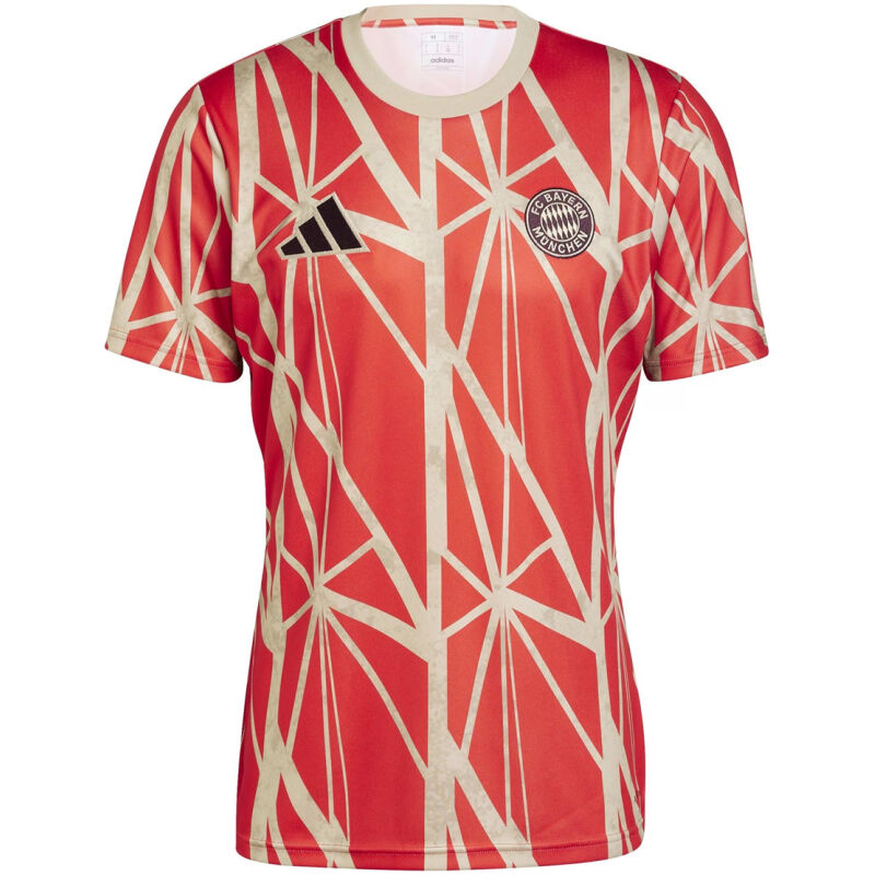 Mens Bayern Munich Pre-Match Red Jersey 2024/25