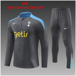 Kids Tottenham Hotspur Training Suit Dark Grey 2024/25