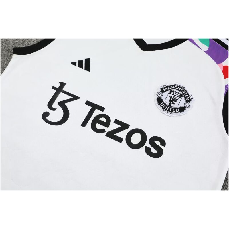 Mens Manchester United Singlet Suit White 2024/25