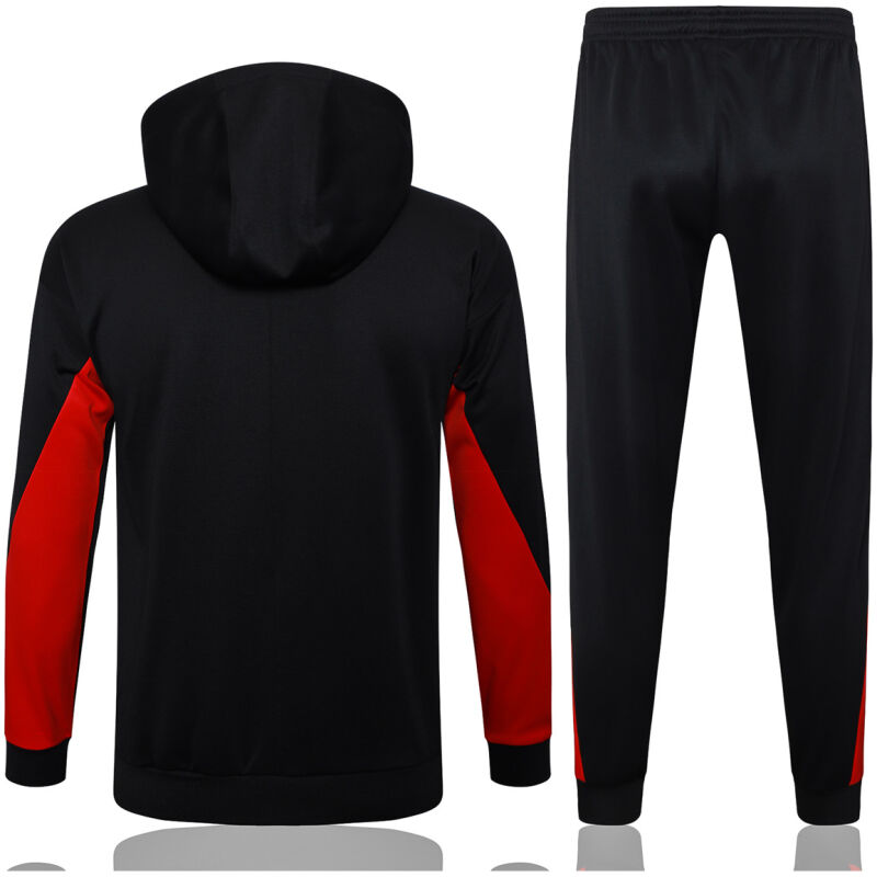 Mens Liverpool Hoodie Jacket + Pants Training Suit Black 2024/25