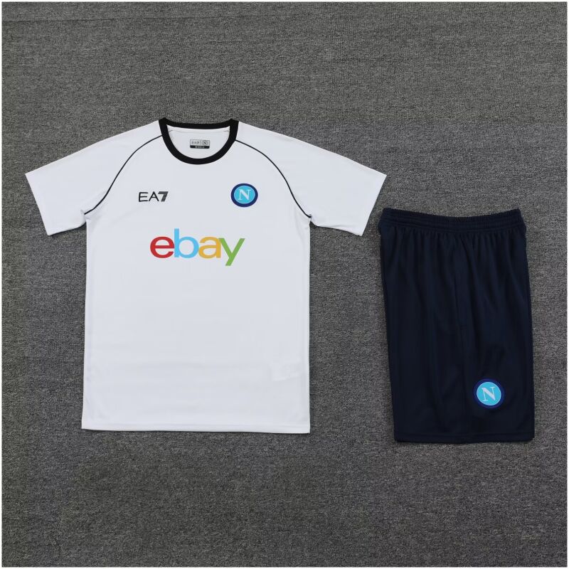 Mens Napoli Short Training Suit White 2024/25