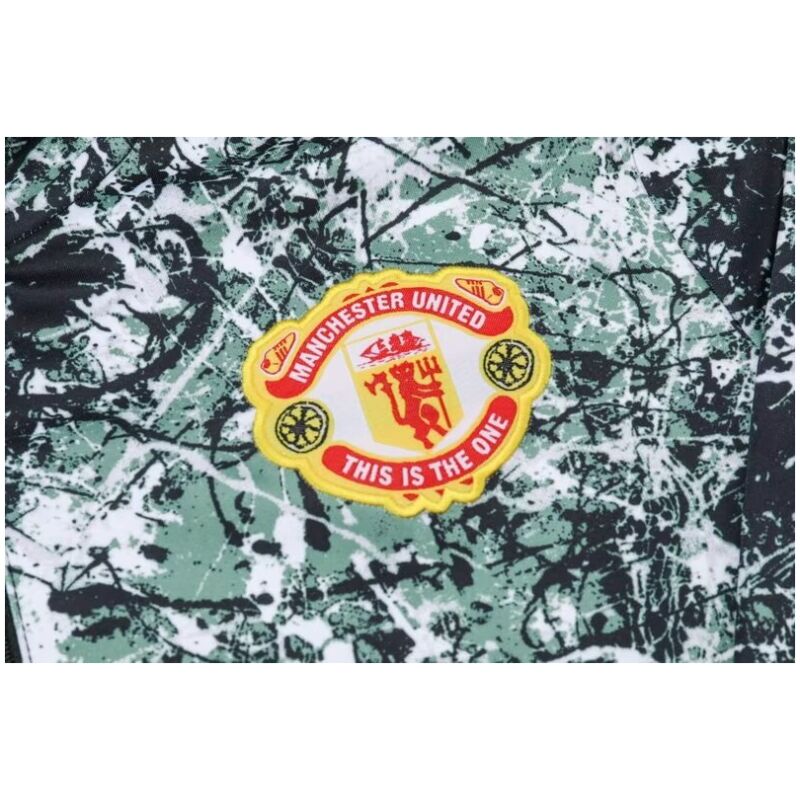 Mens Manchester United Training Suit Green-Black 2024/25