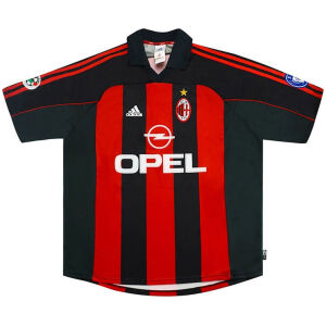 Mens AC Milan Retro Home Jersey 2000/02