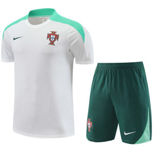 Mens Portugal Short Training Suit White 2024
