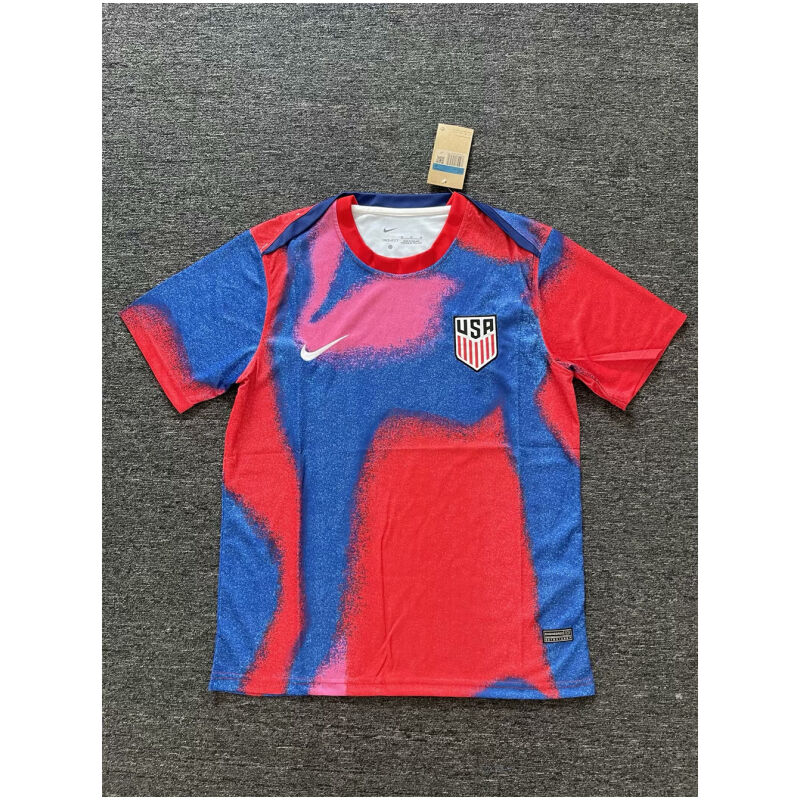 Mens USA Short Training Blue-Red Jersey 2024