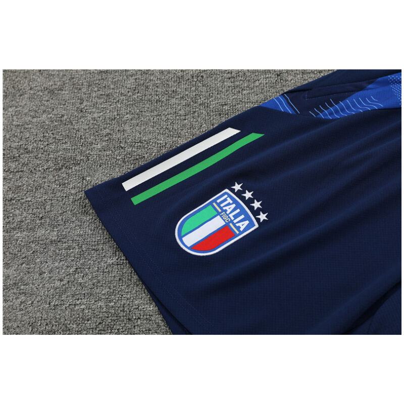 Mens Italy Short Training Suit Royal 2024