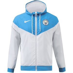 Mens Manchester City Retro All Weather Windrunner Jacket Blue 2018/19