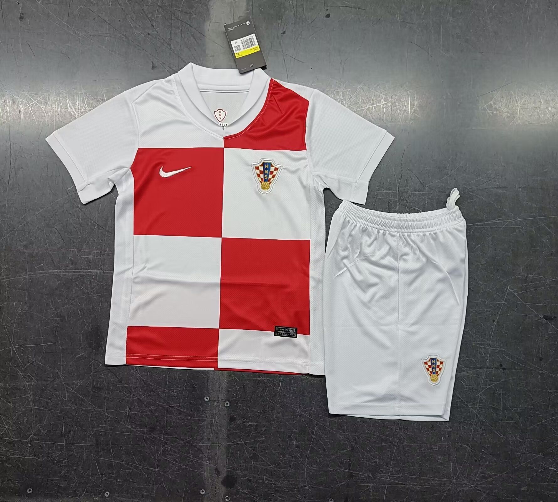 Kids Croatia Home Jersey 2024