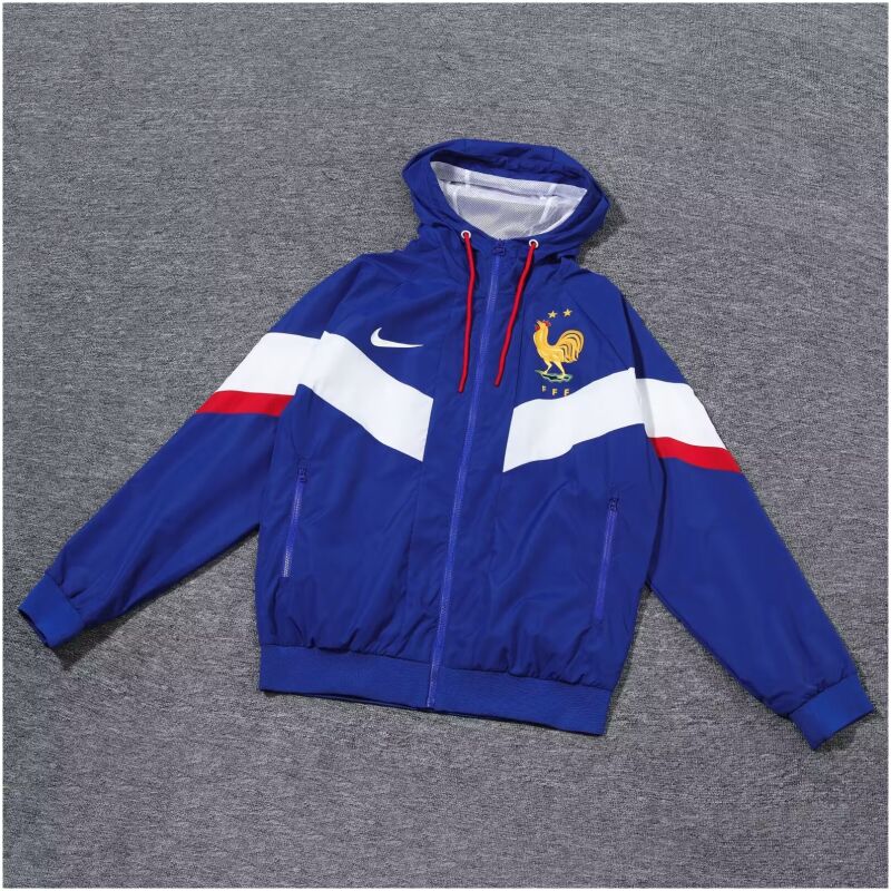 Mens France All Weather Windrunner Jacket Blue 2024