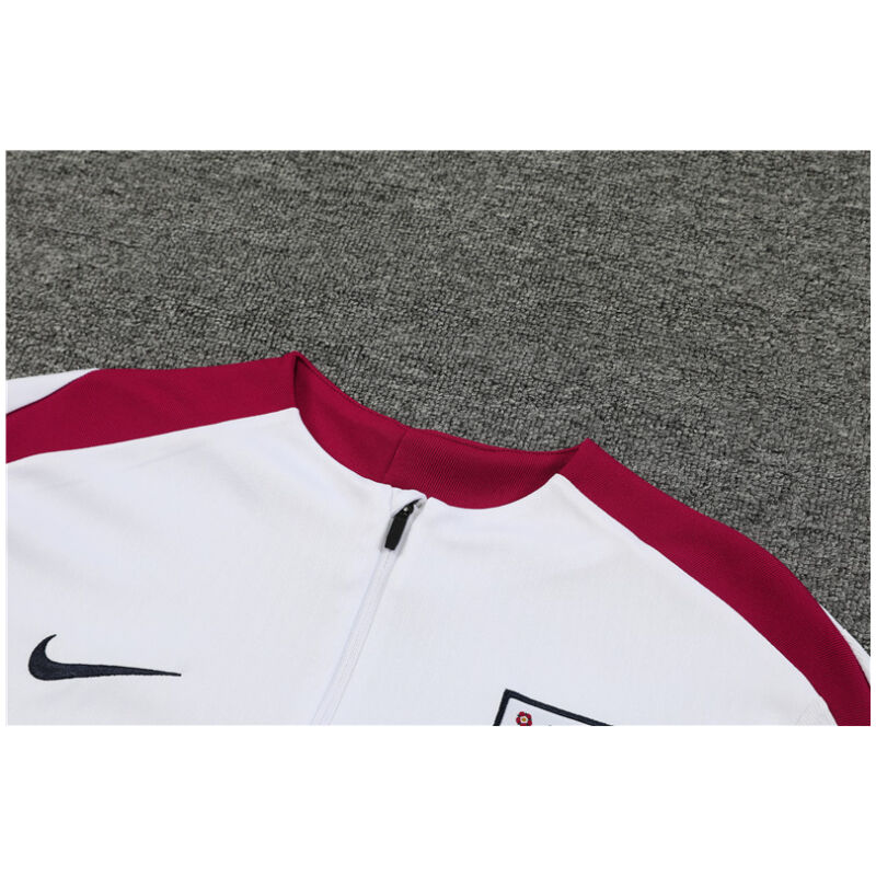 Männer England Trainingsanzug Weiß 2024