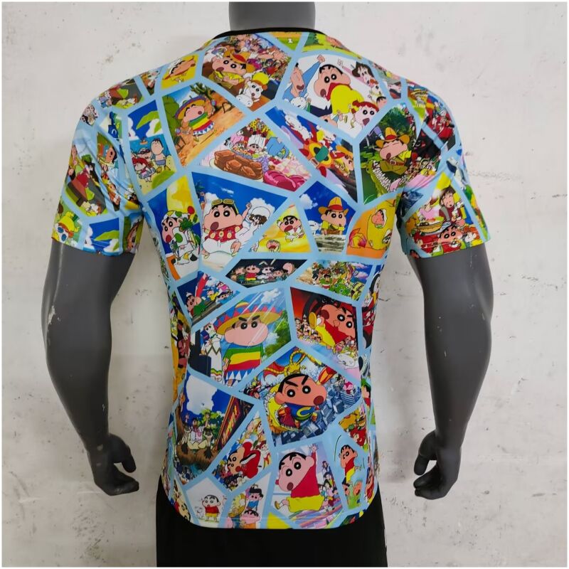 Mens Japan Anime Crayon Shin-Chan Jersey 2024