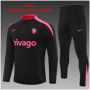 Kids Chelsea Training Suit Black 2024/25