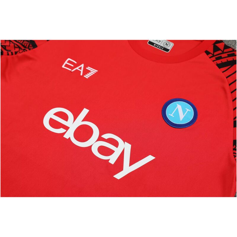 Mens Napoli Short Training Suit Red 2024/25