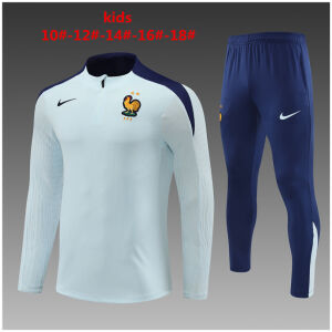 Kids France Training Suit Pale Blue 2024